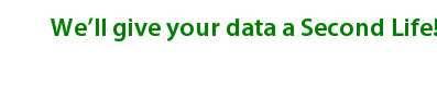          We'll give your data a Second Life!